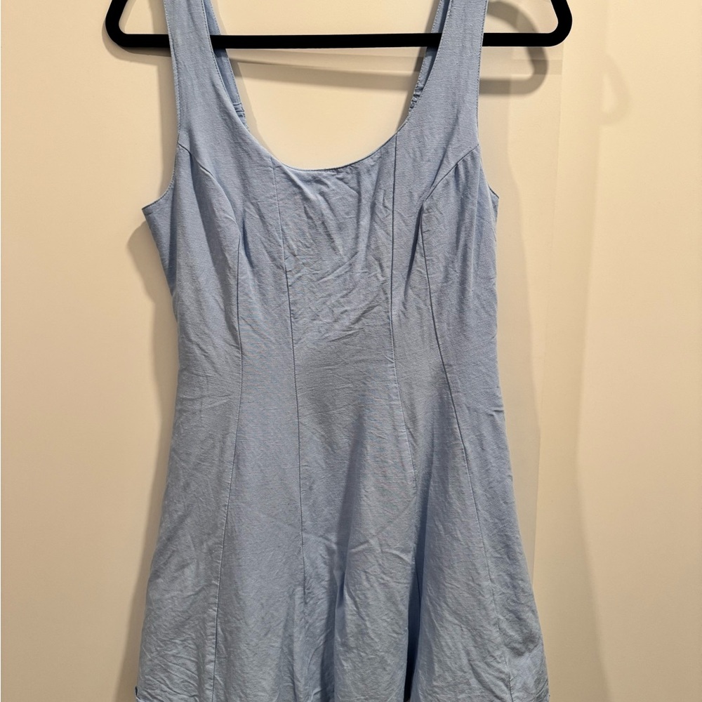 Japna Light Blue Mini Dress